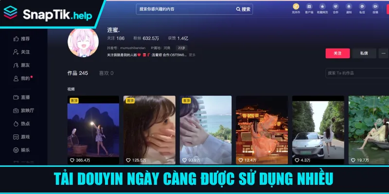 Tải Douyin ngày càng được sử dụng nhiều Tải Douyin ngày càng được sử dụng nhiều